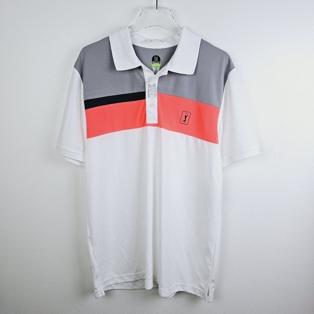 PGA Tour Golf Polo Shirt UPF 15 NWT size XL